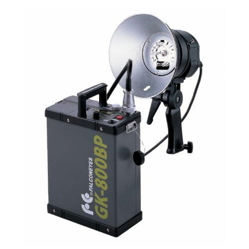 Falcon Eyes Flitser 800 Ws TE-800FH + Accu GK-800BP + Tas