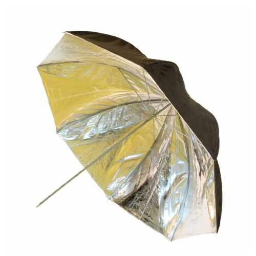 Falcon Eyes Flitsparaplu UR-60SB1 Zilver/Zwart 152 cm