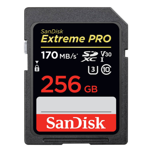 Sandisk SDXC Extreme Pro 256GB 170MB/s U3 V30