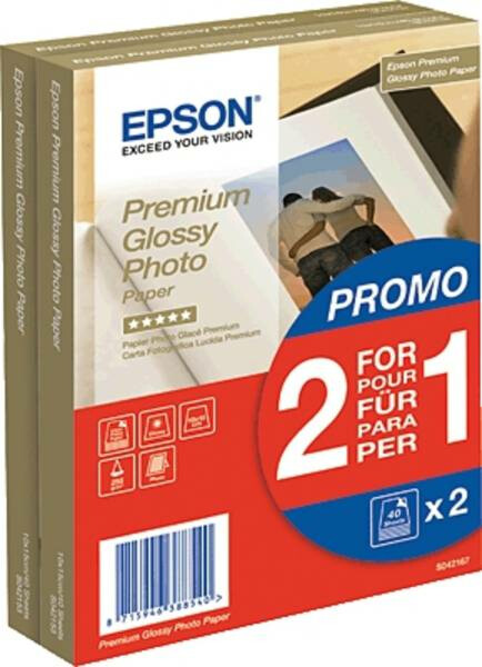 Intuïtie Naleving van micro Epson Premium Glossy Fotopapier 10x15 cm | 2x 40 vel