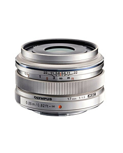 Olympus M.ZUIKO Digital 17mm F1.8 zilver