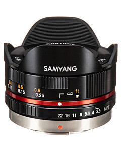 Samyang 7.5mm f/3.5 UMC Fisheye zwart | MFT