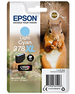 Epson 378 Claria Photo HD inktpatroon XL | Licht Cyaan