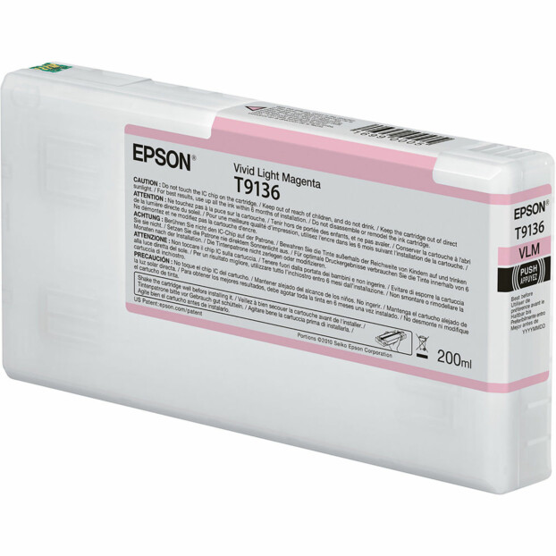 Epson T9136 UltraChrome HDX inktpatroon | Licht Magenta