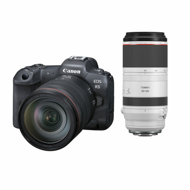 Canon EOS R5 + RF 24-105mm f/4.0L IS USM + RF 100-500mm f/4.5-7.1L IS USM