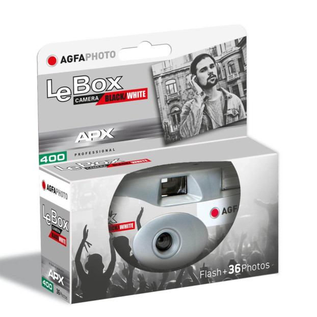 Agfa LeBox zwart-wit wegwerpcamera 