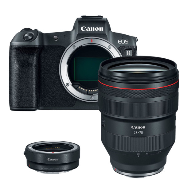 Canon EOS R + EF-RF Adapter + 28-70mm f/2.0