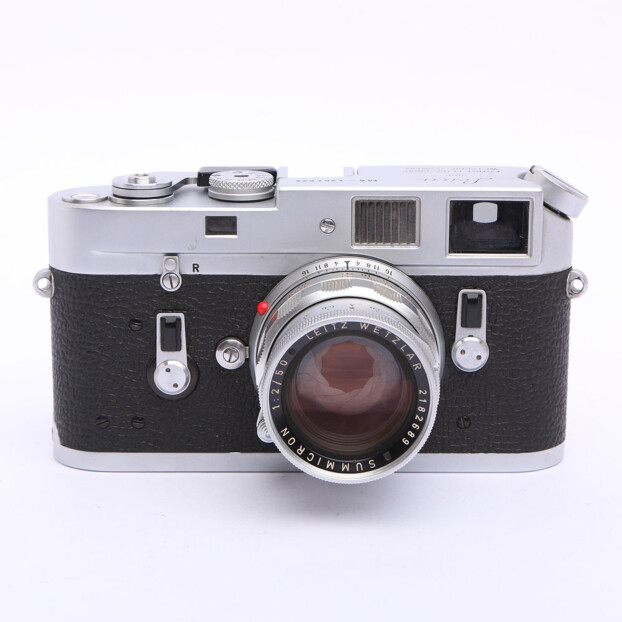 Leica M4 Zilver + 50mm f/2.0 Summicron Rigid Zilver Occasion M830