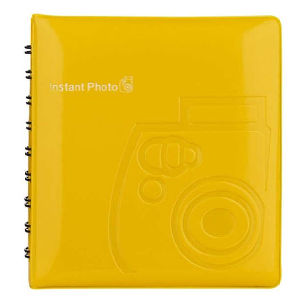 Fujifilm Instax Minialbum geel voor 64 Instax Mini foto's