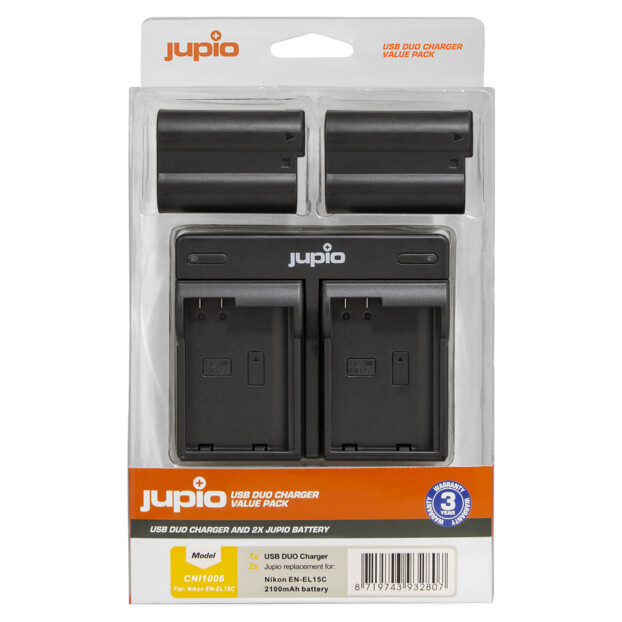 Jupio EN-EL15C USB Dual Charger Kit