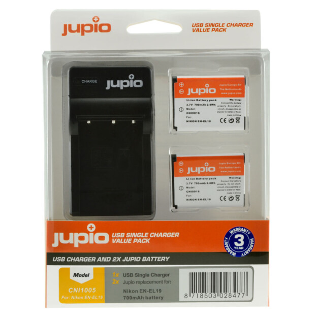 Jupio EN-EL19 USB Single Charger Kit