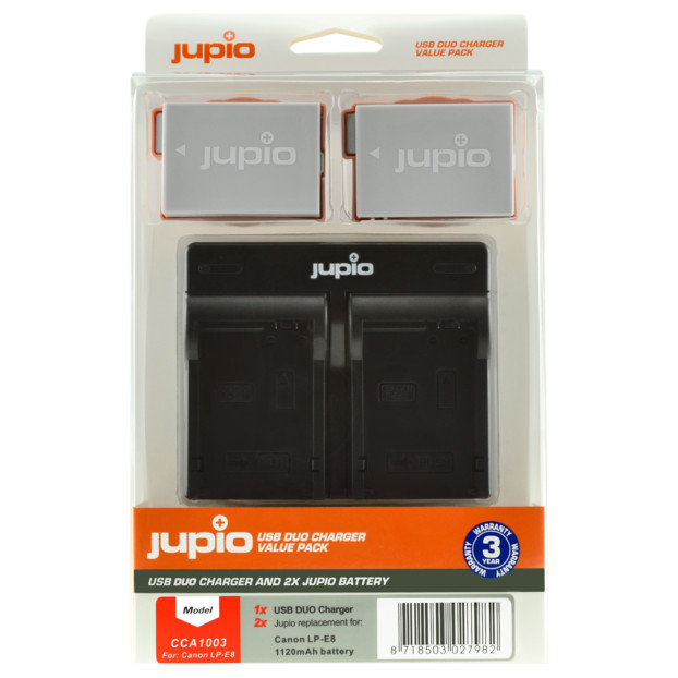 Jupio LP-E8 USB Dual Charger Kit