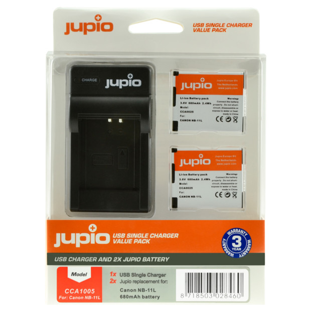 Jupio NB-11L USB Single Charger Kit