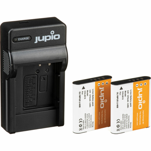 Jupio Li-90B / Li-92B USB Single Charger Kit
