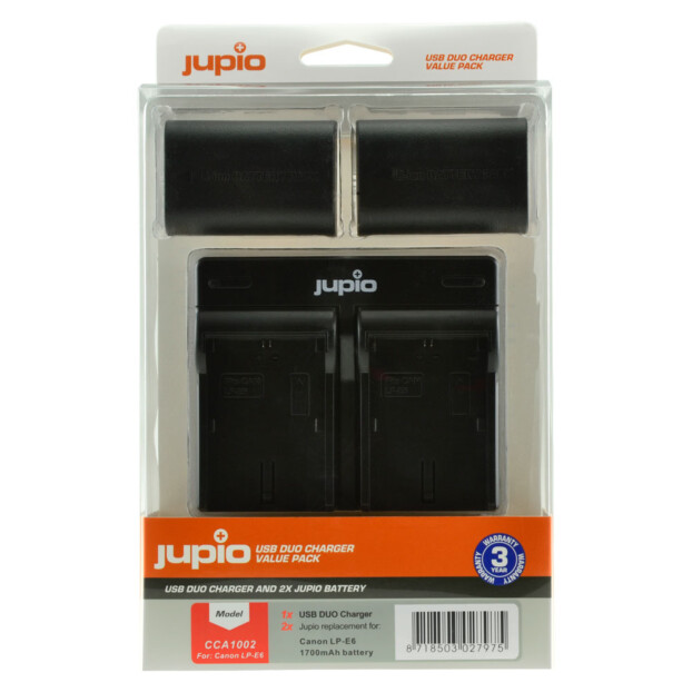 Jupio LP-E6 USB Dual Charger Kit