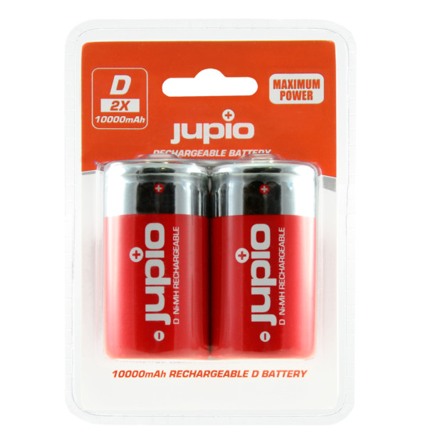 Jupio Rechargeable Batteries D 10.000mAh 2 pcs JRB-D10000