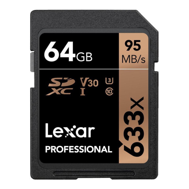 Lexar SDXC Professional 633x 64GB 95MB/s
