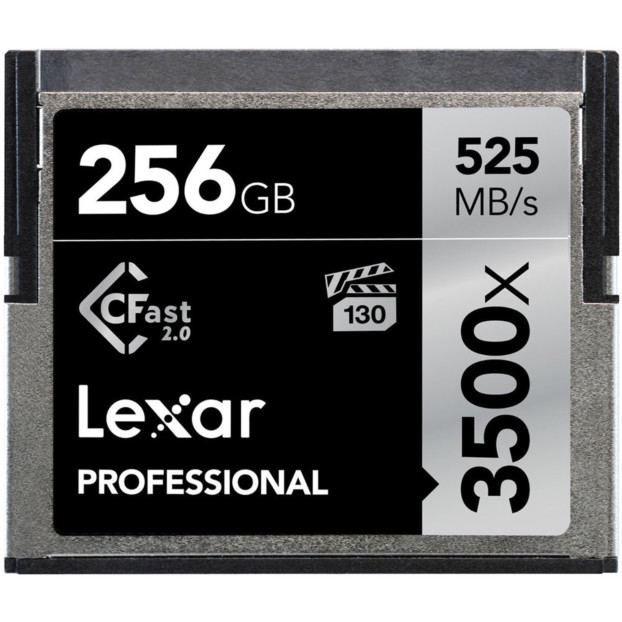 Lexar CFast 2.0 Professional 3500x 256GB 525MB/s