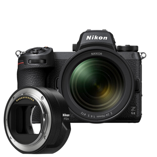 Nikon Z6 II + 24-70mm f/4.0 S + FTZ II adapter