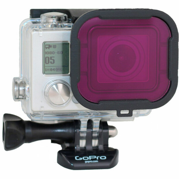 Polar Pro Aqua Magenta Filter for GoPro dive housing 40m