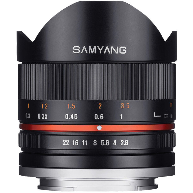 Samyang 8mm f/2.8 UMC II Fisheye zwart | Fuji X