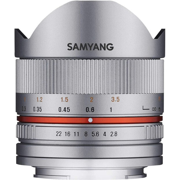 Samyang 8mm f/2.8 UMC II Fisheye zilver | Sony E
