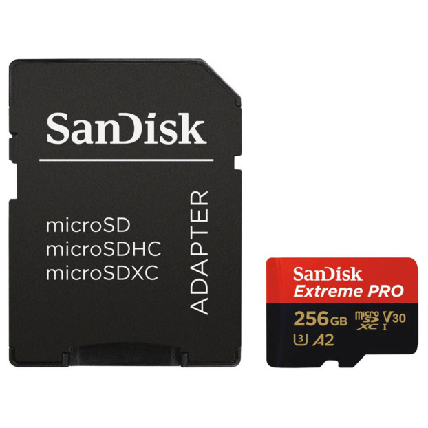 Sandisk MicroSDXC Extreme Pro 256GB 170MB/s A2