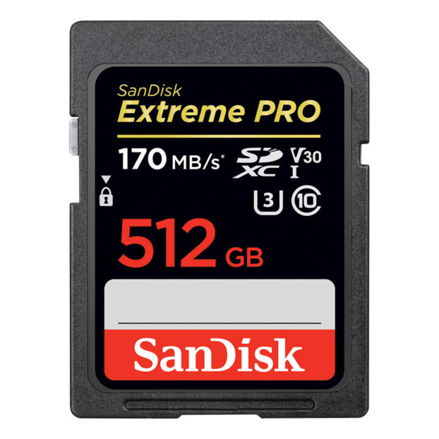 Sandisk SDXC Extreme Pro 512GB 170MB/s