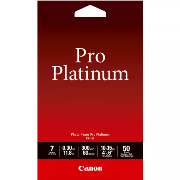 Canon Pro Platinum Fotopapier 10x15 | 20 vel