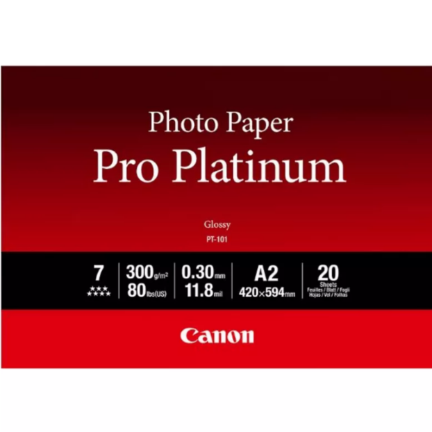 Canon Pro Platinum Fotopapier A2 | 20 vel