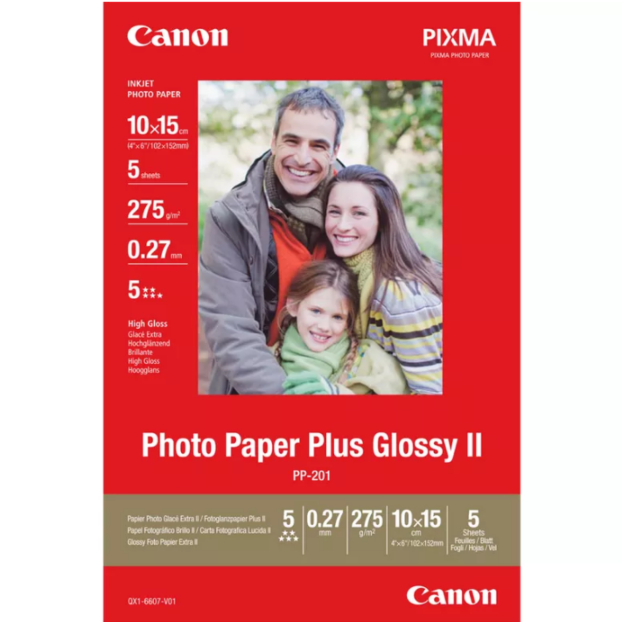Canon Plus Glossy II Fotopapier 10x15 | 50 vel
