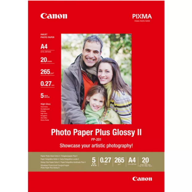 Canon Plus Glossy II Fotopapier A4 | 20 vel