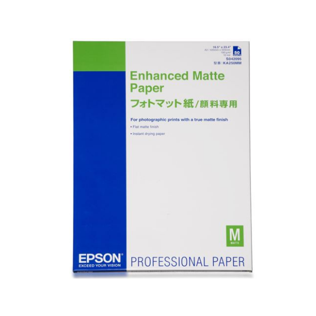 Epson Enhanced Matte Fotopapier A2 | 50 vel