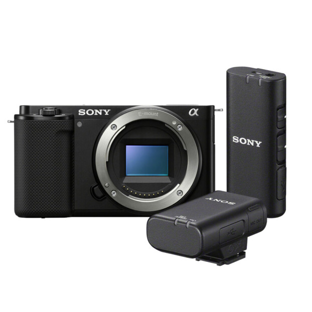 Sony DSC ZV-E10 Vlogcamera + ECM-W2BT