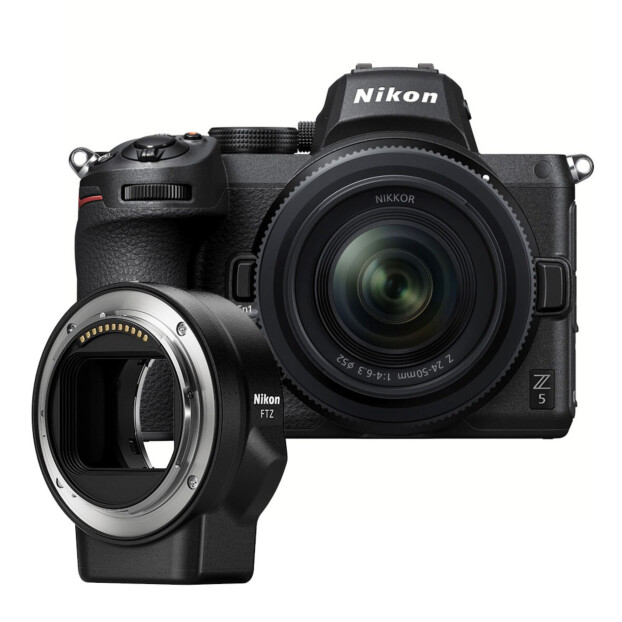Nikon Z5 + 24-50mm f/4-6.3 + FTZ adapter