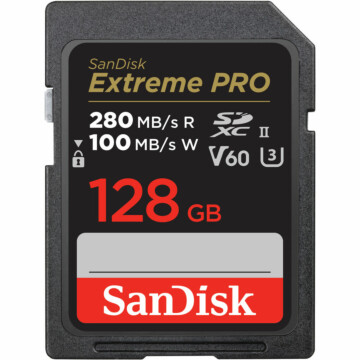 SanDisk Pro 128GB V60 UHS-II SD Card 280/100MB/s