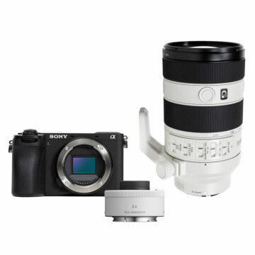 Sony A6700 zwart + TC 2.0x + 70-200mm f/4 Macro G OSS II