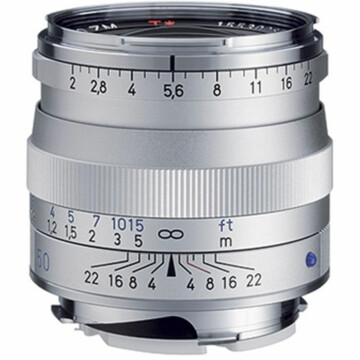Carl Zeiss Planar T* 50mm f/2.0 ZM Leica M Zilver 