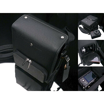 Gariz Systeemtas Leer Medium Zwart BL-ZBMBK