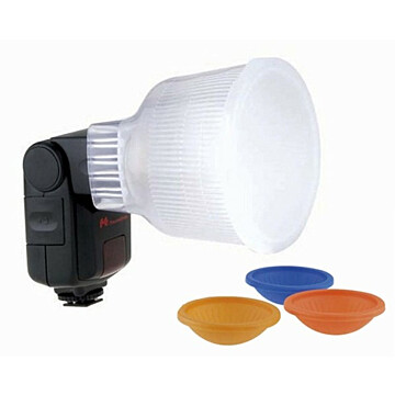 Falcon Eyes D1 Diffuser Cup + kleurenfilters voor Nikon SB600/SB800