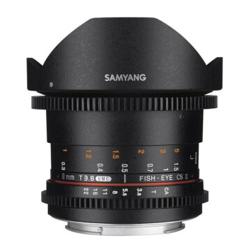 Samyang 8mm T3.8 UMC CS II Fisheye VDSLR Sony A-mount