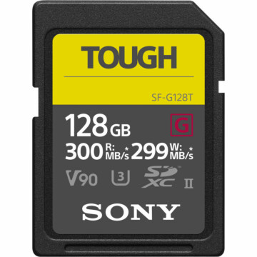 Sony 128GB SDXC Pro Tough UHS-II V90 R300 W299 geheugenkaart