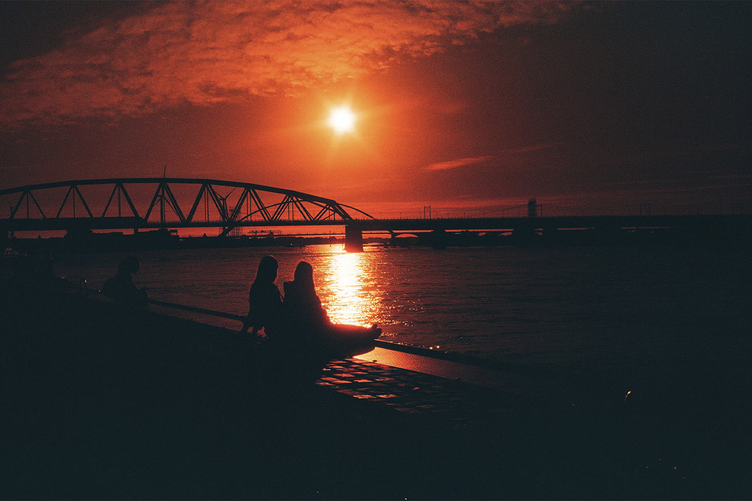 redscale sunset